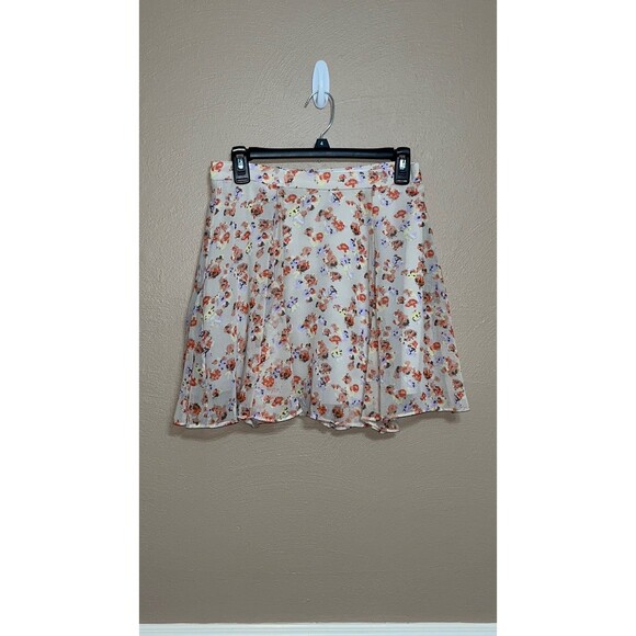 Women’s BCBGeneration multicolored spring floral print mini skirt size 6 summer - Picture 2 of 7
